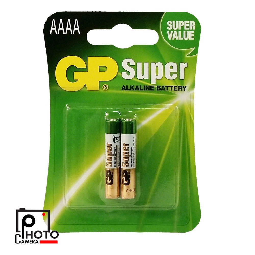 ถ่าน 4A GP Battery Super Alkaline AAAA x2 ถ่านอัลคาไลน์ 4A,LR8D425,E96 1.5V 1 แพค 2 ก้อน