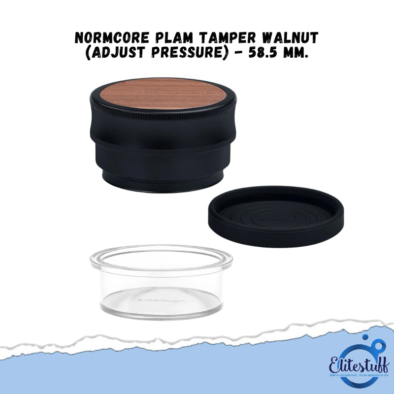Normcore Plam Tamper - Walnut เทมป์เปอร์ ปรับระดับแรงกดได้ ขนาด 58.5 มม.