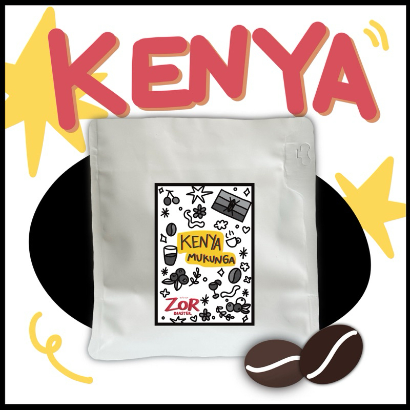เมล็ดกาแฟคั่ว Kenya Mukunga Washed AA Top