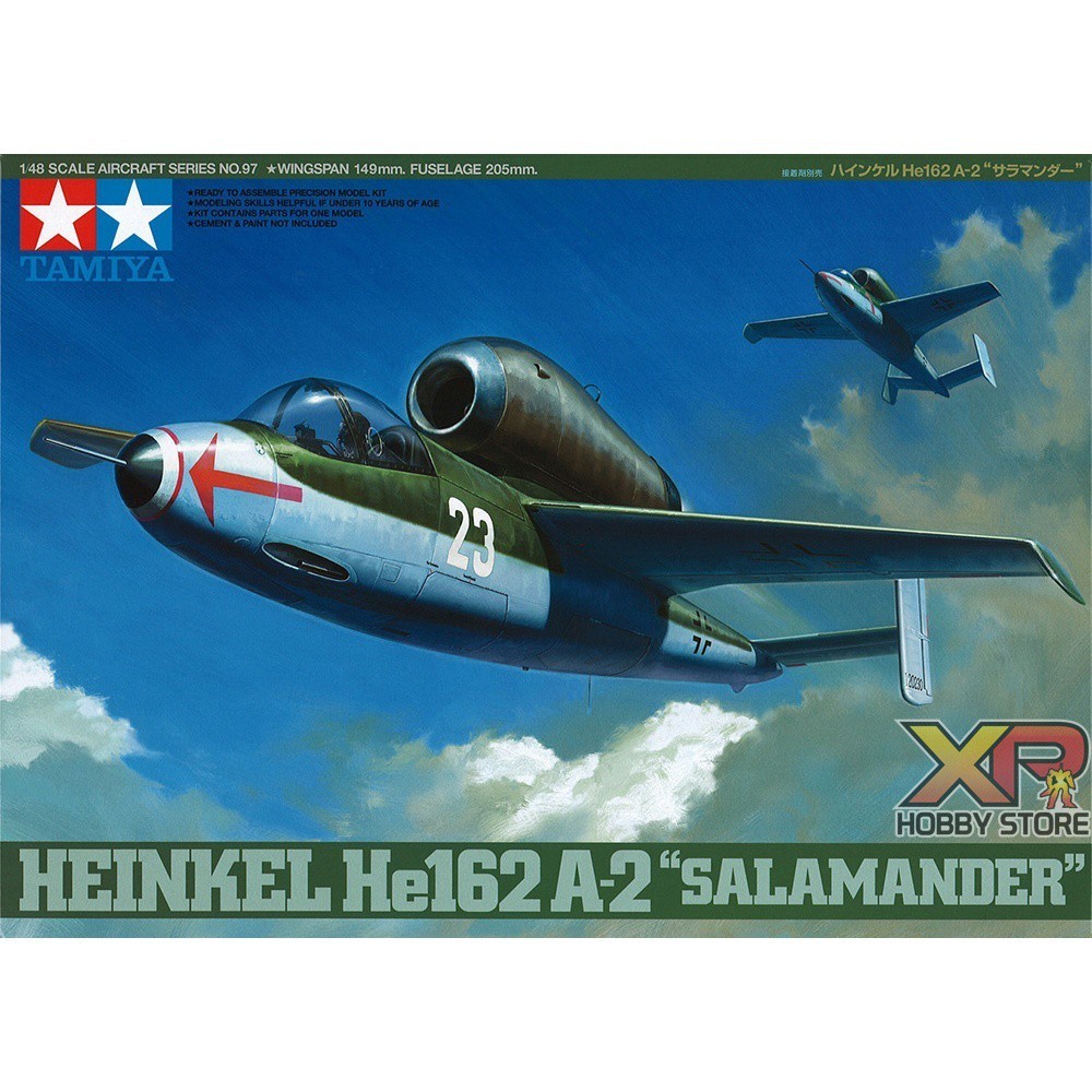 [Tamiya] 1/48 : German Heinkel He162 A-2 Salamander (TA 61097)