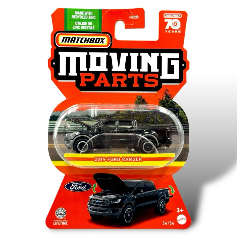 Matchbox Moving Parts | 2019 Ford Ranger สเกล 1:64