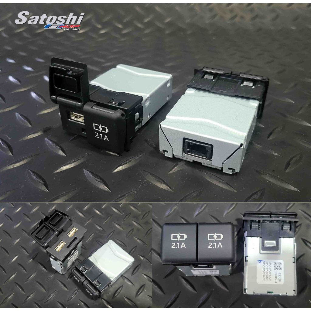 USB TYPE A 2ช่องแท้ TOYOTA เป็นอะไหร่ หรือ ใครจะ เอาไป จะติดเพิ่มได้