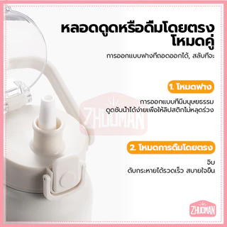 กระบอกน้ํา ขวดใส่น้ํา1300ML กระติกน้ําเก็บความเย็น สแตนเลส316 ดับเบิ้ลล็อคป้องกันการรั่วซึม เก็บอุณหภูมิ ได้ยาวนาน