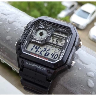 แท้ cmg แท้ศูนย์ 100% Casio Standard World time AE-1300 AE-1200 AE1200WH AE1000WHD AE1400WHD ประกันศูนย์ 1 ปี
