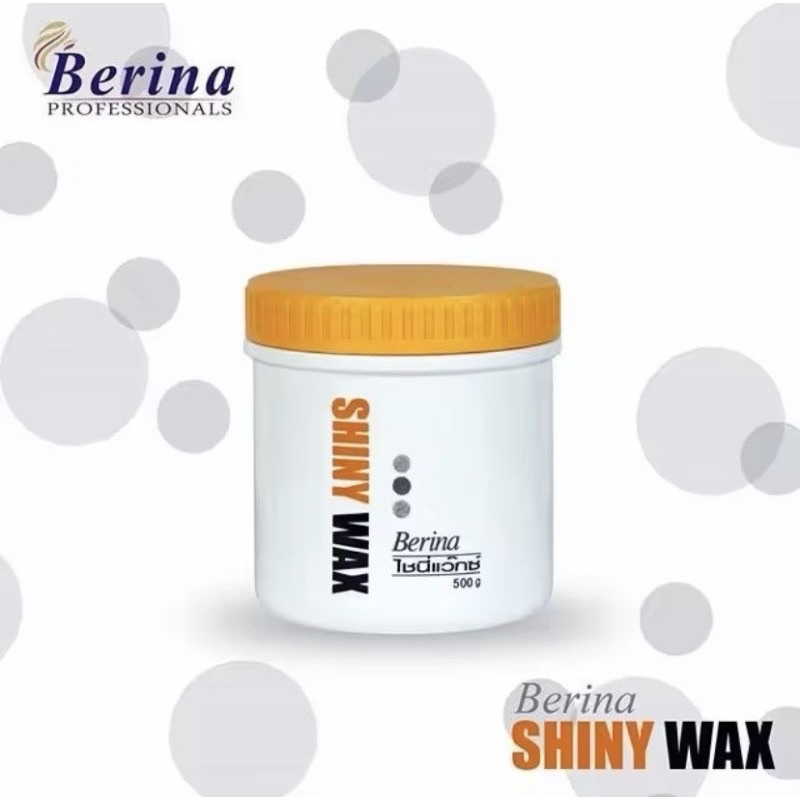 BERINA SHINY WAX เบอริน่า ชายนี่ แว็กซ์ ครีมแว็กซ์เคลือบเงาผม 500 ml.