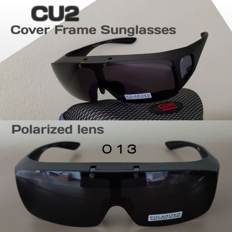 CU2 รุ่น 013 แว่นตากันแดดครอบ สำหรับสวมครอบกับแว่นสายตา Polarized lens