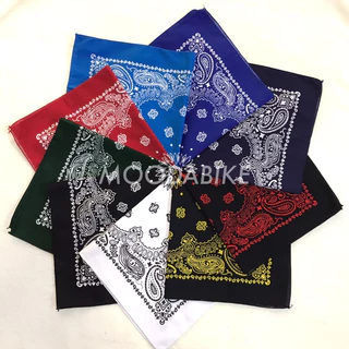 ผ้าพันคอ ผ้าโผกหัว Bandana เช็ดหน้า โพกหัว (เนื้อผ้าคอตตอนและโพลีเอสเตอร์ ) มีลายโทนสีดำเยอะมาก พร้อมส่งจากไทย