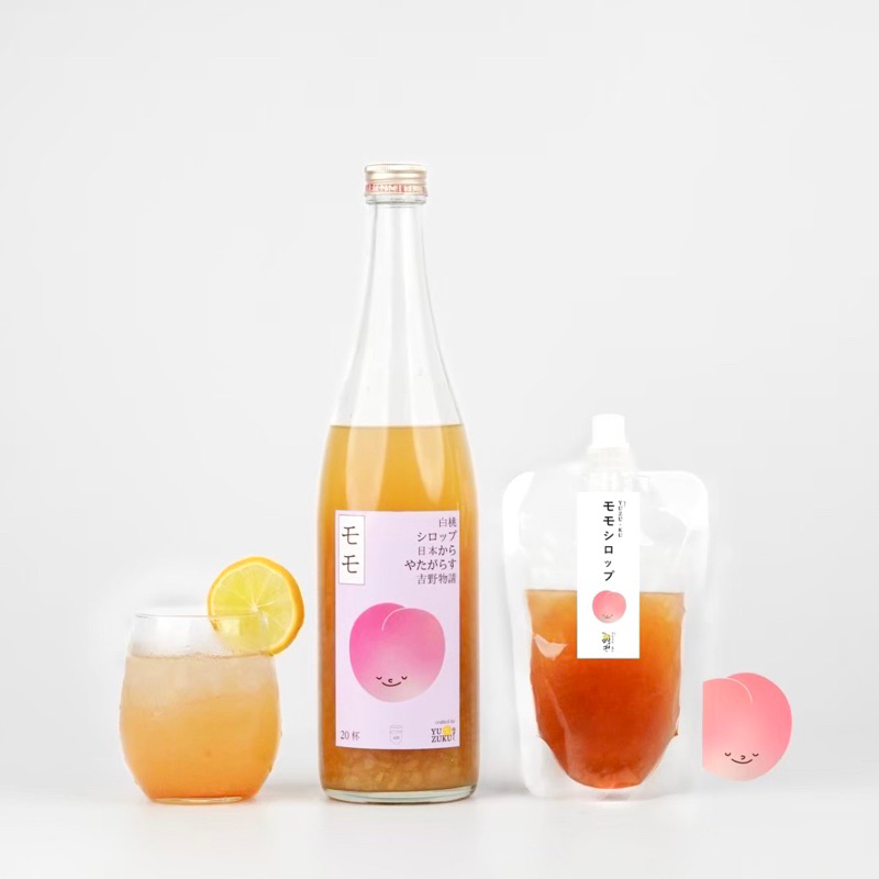 PREMIUM JAPANESE WHITE PEACH SYRUP 🍑🇯🇵 พีชขาวไซรับเข้มข้นผสมเนื้อพีชจริง พีชแท้จากญี่ปุ่น