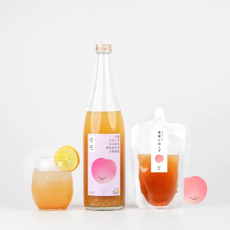 PREMIUM JAPANESE WHITE PEACH SYRUP 🍑🇯🇵 พีชขาวไซรับเข้มข้นผสมเนื้อพีชจริง พีชแท้จากญี่ปุ่น