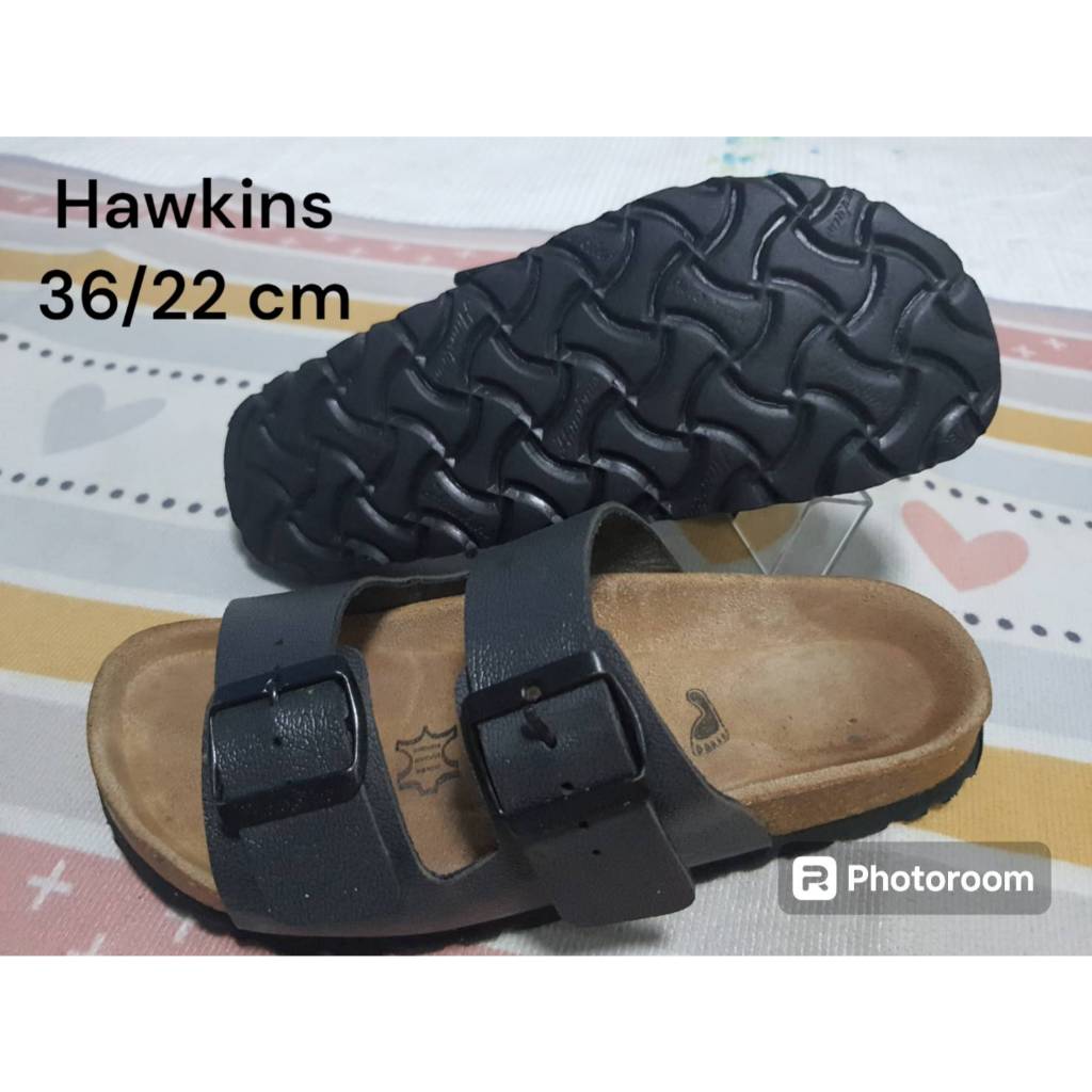✅ Hawkins รองเท้าแตะแบบสวม รองเท้าสุขภาพ มือสอง size:36//22 cm