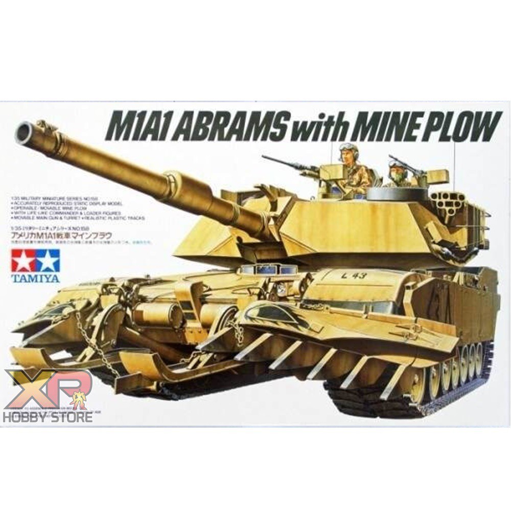 [Tamiya] 1/35 : U.S. M1A1 Abrams wMine Plow (TA 35158)
