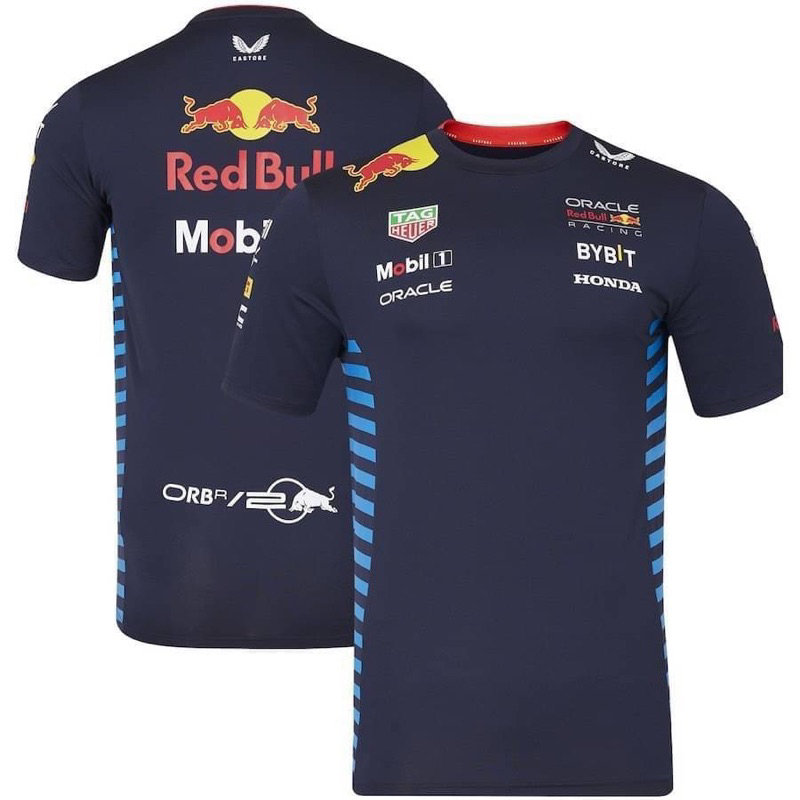 ของแท้ เสื้อยืดRed Bull Racing F1 Team ผ้ายืดหยุ่นใส่สบายของแท้ของใหม่Outlet