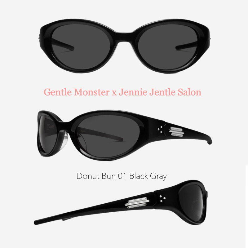 Gentle Monster x Jennie Jentle Salon Donut Bun 01 Black Gray (แท้ 100% จากเกาหลี)