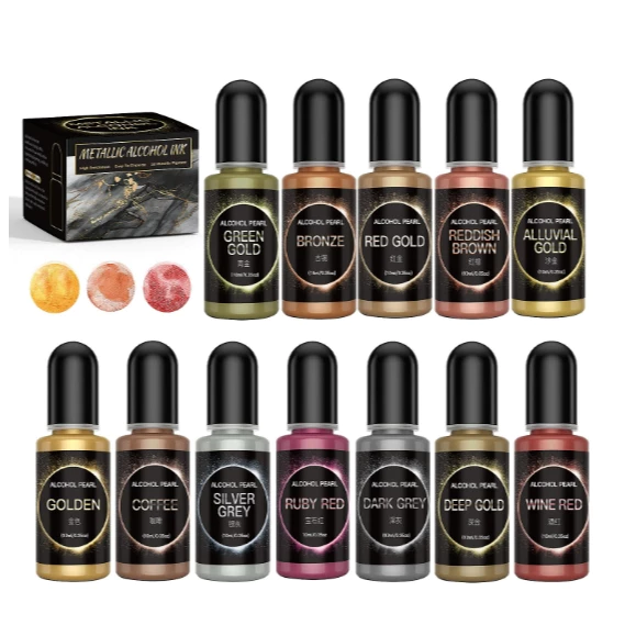 สีสำหรับเรซิ่น สีเมทัลลิก (พร้อมส่งจากไทย)