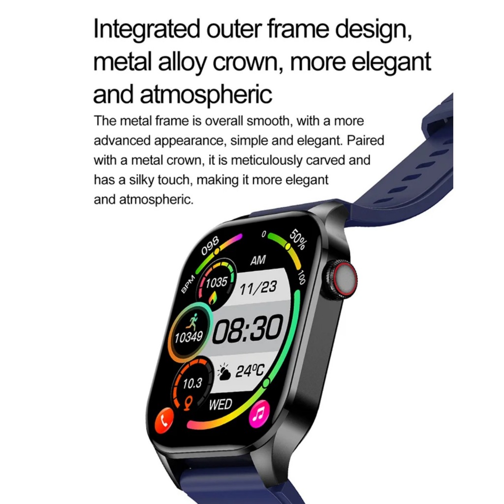 นาฬิกาอัจฉริยะ Kawa T98  จอ AMOLED วัดน้ำตาลในเลือด วัดอัตราการเต้นหัวใจ กันน้ำIP68 - รูปที่ 6