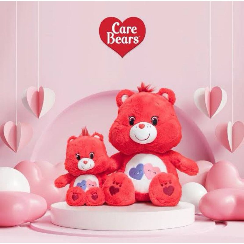 ตุ๊กต๊าหมีแคร์แบร์สีแดง แคร์แบร์ออเวย์ care bears alway care bearแท้