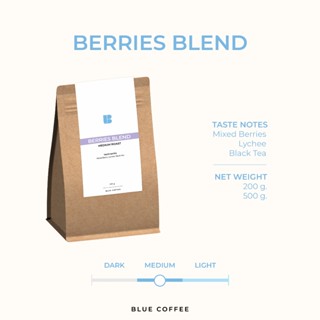 เมล็ดกาแฟ คั่วกลาง - Berries Blend
