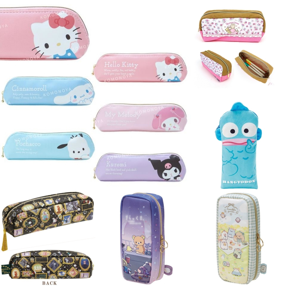 ( แท้ญี่ปุ่น ) กระเป๋าดินสอ Sumikko x Rilakkuma x San-x Japan น่ารัก ๆ พร้อมส่งค่ะ