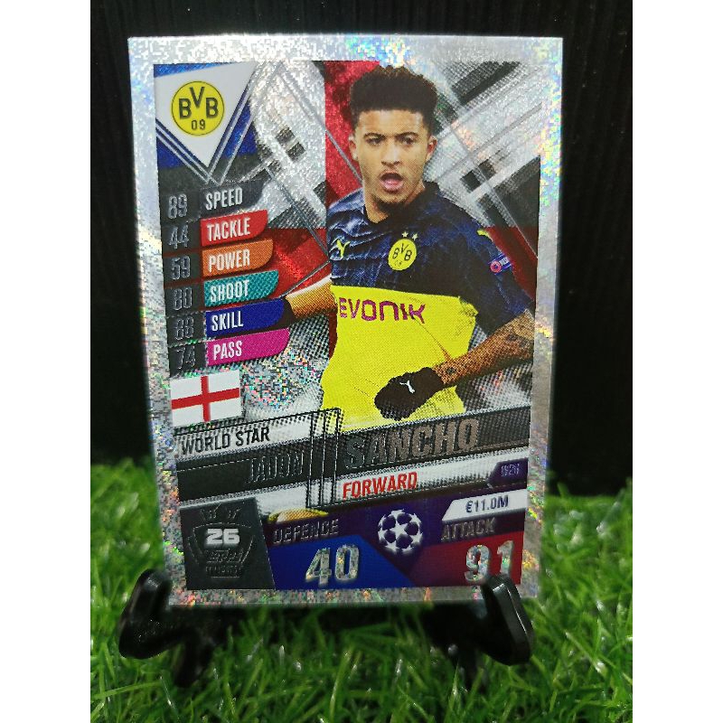 Topps Match Attax 19/20 101 Jadon Sancho Topps Index 26