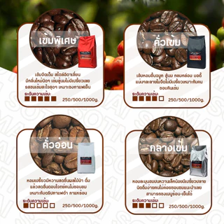 เมล็ดกาแฟคั่ว แม่กก Arabica100% ปางขอน Maekok Coffeer
