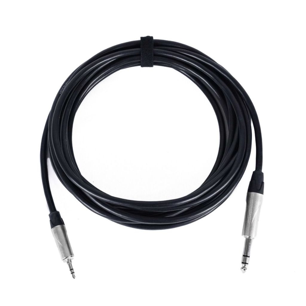 DIVAAUDIO DAMPPS สายสัญญาณ สายAUX ขั้วต่อแจ๊ค 3.5 มม.เป็นแจ็คโฟน 6.3มม.สเตอริโอ