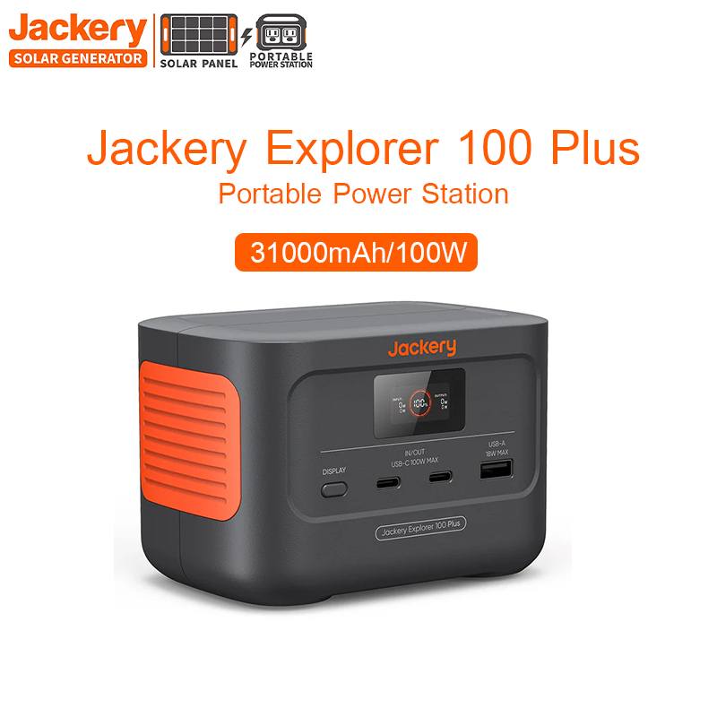 Jackery Explorer 100 Plus Portable Power Station 31000mAh/100W แบตเตอรี่สำรองพกพา