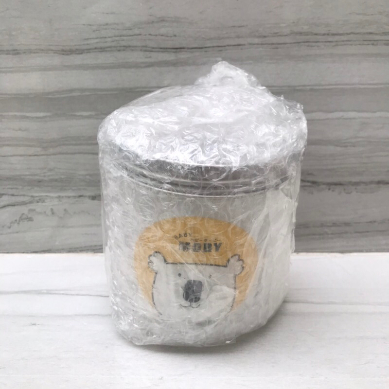 กระปุกใส กระปุก ใส่ สำลี ที่ปั่นหู cotton bud แบรนด์ MOBY ของแท้ ซื้อจาก official ของใหม่ มือ 1 ของเ