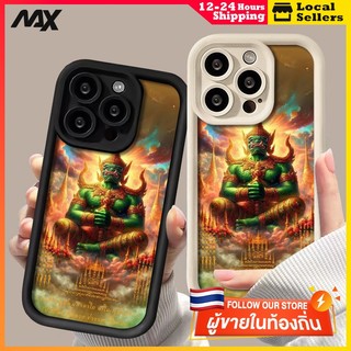 เคสไอโฟน11 เคสโทรศัพท์มือถือ ซิลิโคนนิ่ม กันกระแทก รูปปั้นพระพุทธรูป IPhone 14 11 13 12 Pro 13Pro MAX XR 7 8 6s Plus XS