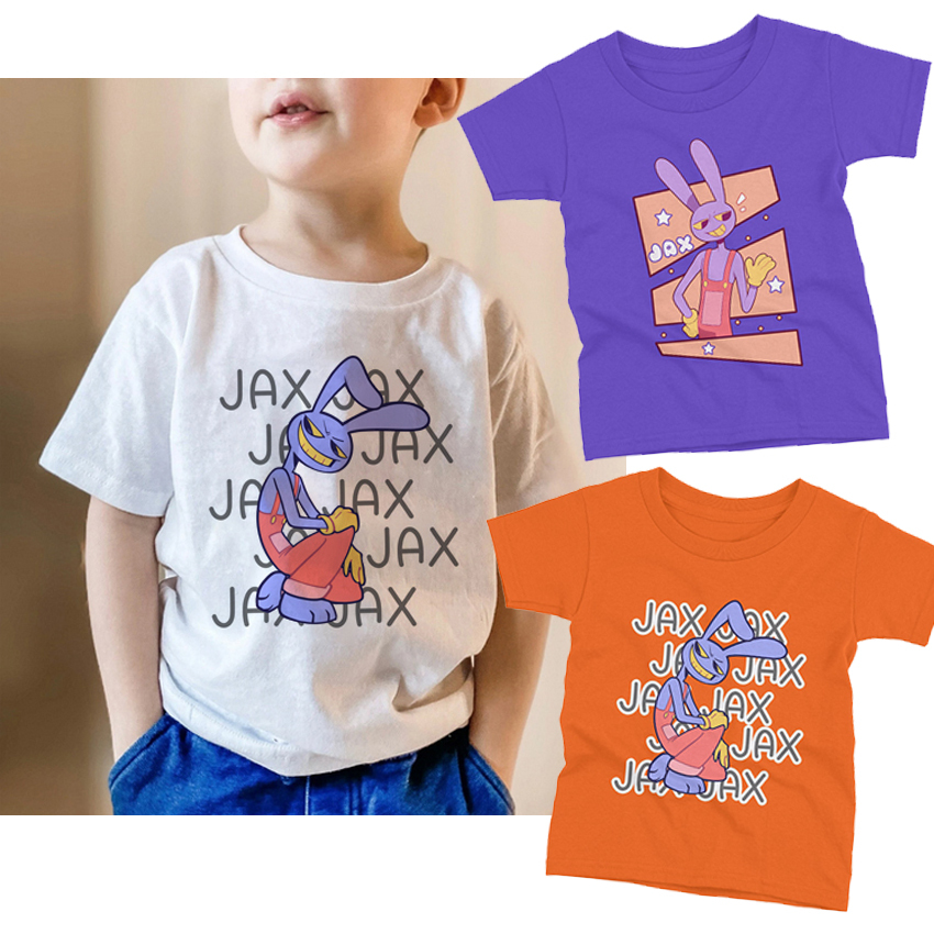 เสื้อยืดเด็ก พร้อมส่ง pomni jax the Amazing Digital Circus