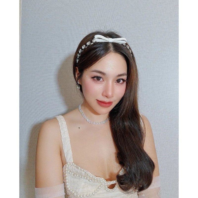 ส่งจากไทย🎀✨ที่คาดผมโบว์หนัง ​ มิวมิว ประดับเพชร​  แบบคุณเป้ย​ และคุณชม น่ารัก​ หวานๆ​ ลูกคุณหนู - รูปที่ 5