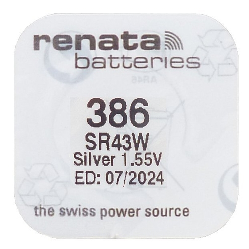 ถ่านกระดุม Renata ถ่าน ของแท้ 1.55V made in Swiss Renata 386,SR43W