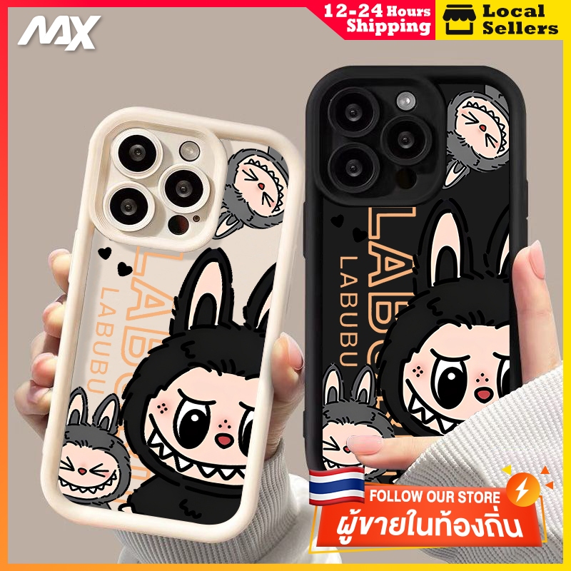 เคสไอโฟน11 เคสเกาหลี ส่งจากไทย การ์ตูนน่ารัก เคสไอโฟน labubu for 11 12 13 14 15plus 11pro max XR 12 13pro 7P XS 12Pro