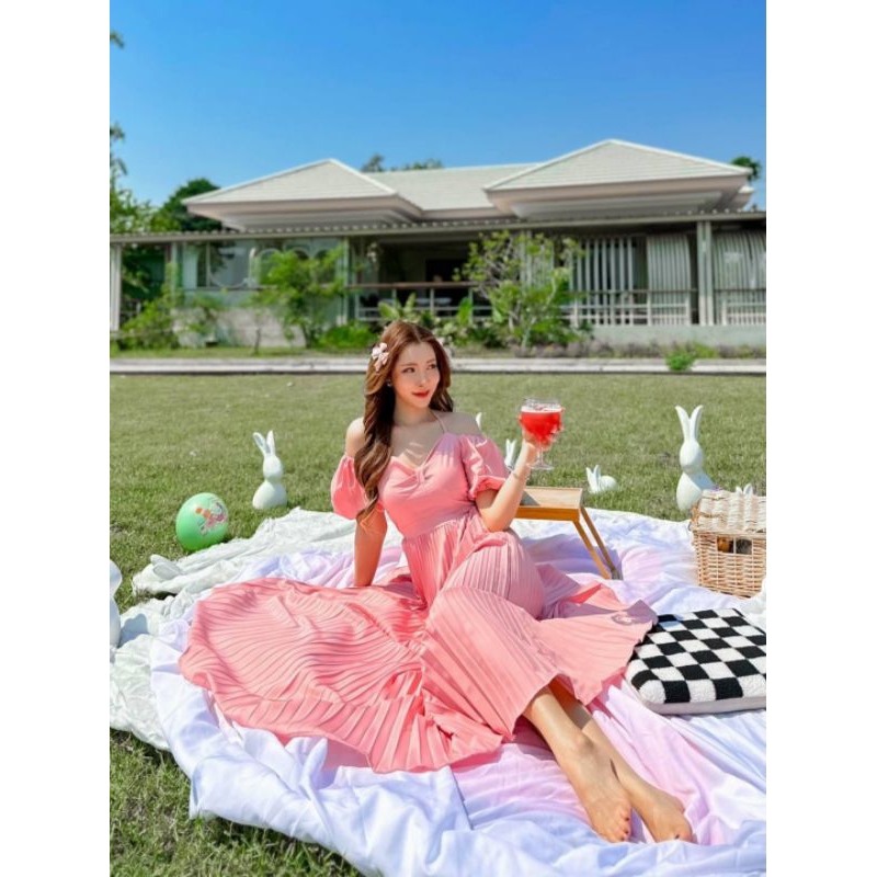 CF.INDY maxxidress เดรสยาว เดรสเจ้าหญิง เดรสทะเล