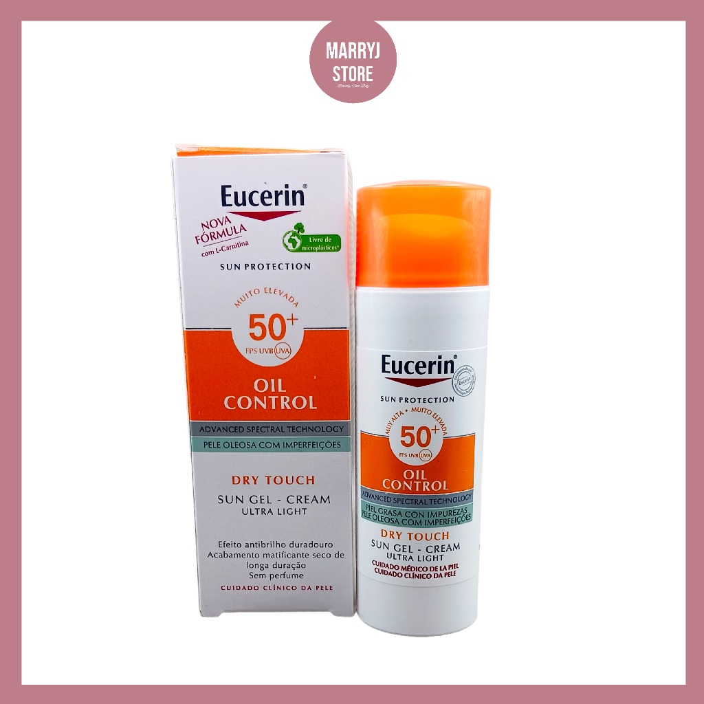 (แท้/พร้อมส่ง ) กันแดดคุมมัน Eucerin Oil Control Dry Touch Sun Gel-Cream 50ml. (รุ่นใหม่)