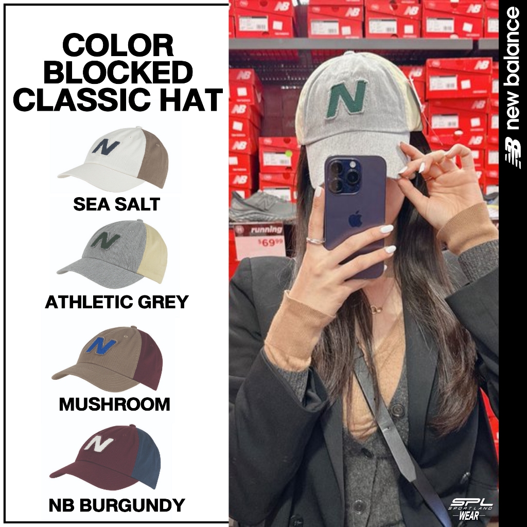 New Balance Collection หมวกแก๊ป หมวกกีฬา UX Color Blocked Classic Hat LAH33000 (950)