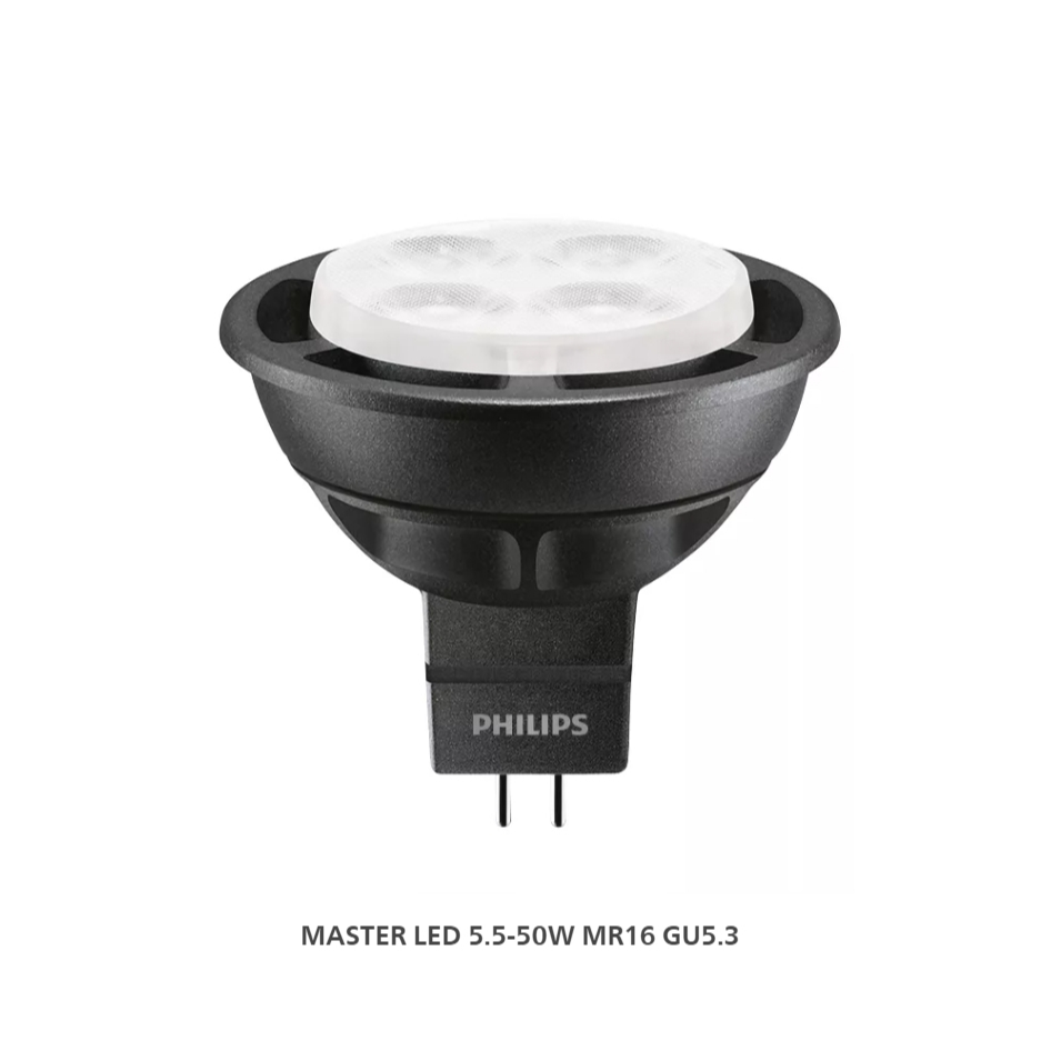 PHILIPS หลอดไฟฟิลิปส์ MASTER LED MR16 12V 5.5W GU5.3 3000K/4000K ,24D/36D NON DIM
