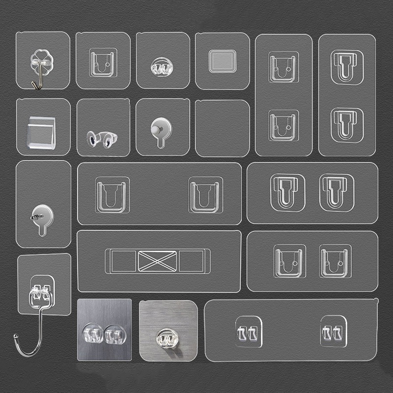 COD+จัดส่งฟรี ตะขอแขวนติดผนัง ตะขอเสื้อโค้ท ตะขอแขวนปลั๊กไฟ ที่แแขวนติดผนัง ที่แขวนอเนกประสงค์ ไม่ต้องเจาะผนัง แบบใส