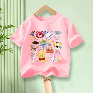 H801เสื้อเด็กแขนสั้งผ้านุ่มใสสบายฯ ลายLABUBUสวยแฟชั่งได้ทั้งเด็กชายและเด็กหญิง**ปลีก-ส่ง