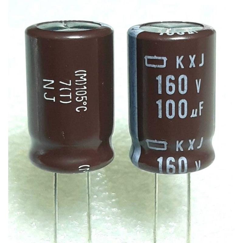 Nippon Chemi-con KXJ 100uf 160v capacitor ตัวเก็บประจุ คาปาซิเตอร์