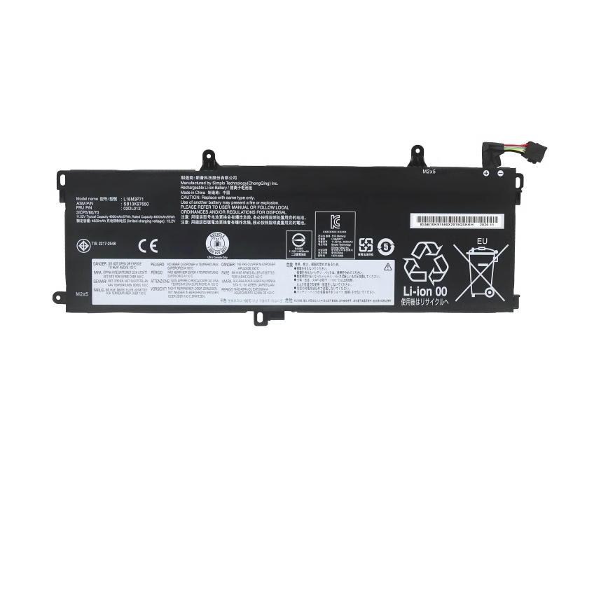 แบรนด์ใหม่ Lenovo ThinkPad T590 P53S L18M3P71 SB10W51832 T15 แบตเตอรี่แล็ปท็อป