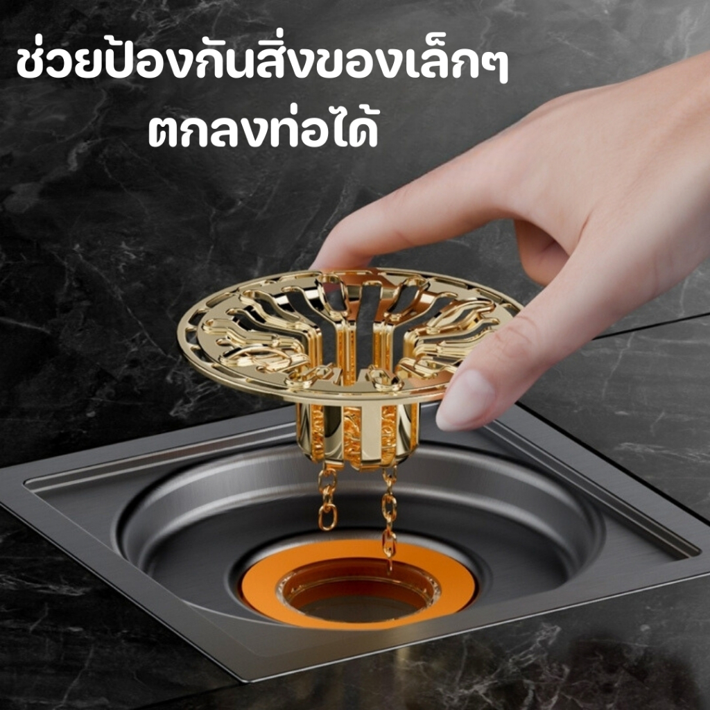 ฝาครอบท่อระบายน้ํา แบบแม่เหล็ก ป้องกันกลิ่น กันแมลง สําหรับติดห้องน้ํา