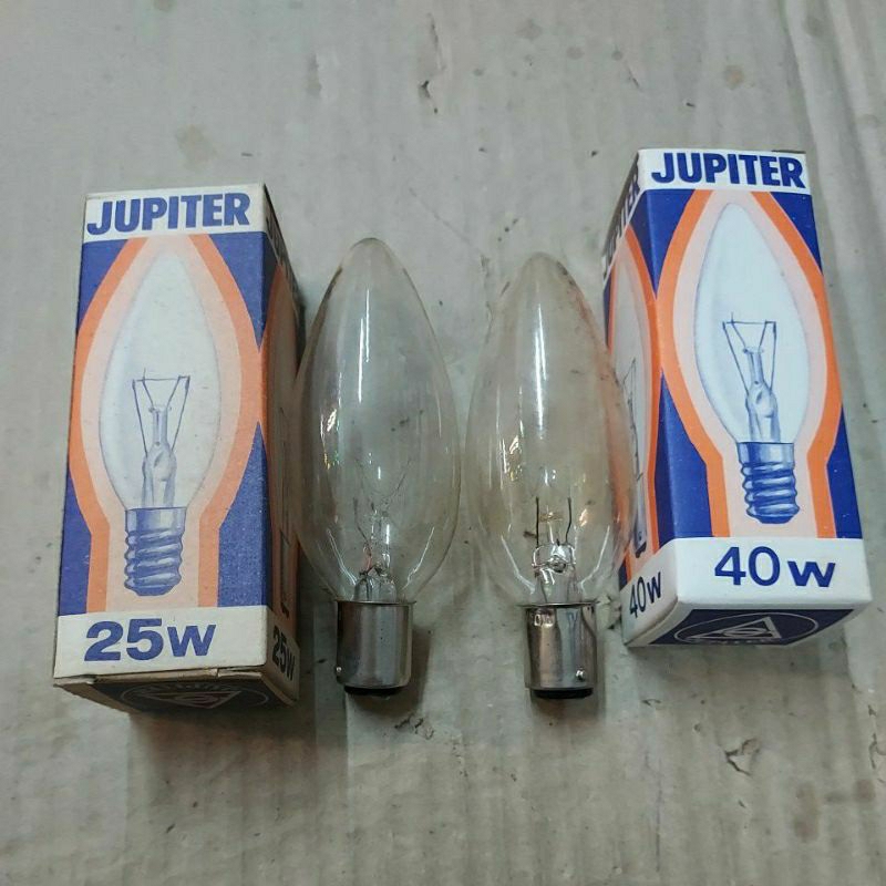 หลอดมัว B15 40W -25W กล่องส้ม ยี่ห้อ JUPITER