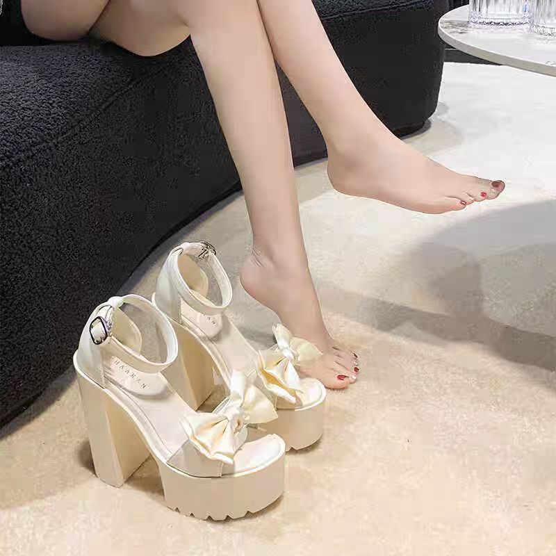 รองเท้าส้นสูง รองเท้าแฟชั่นผู้หญิง สูง14cm size34-39 💗พรีออเดอร์