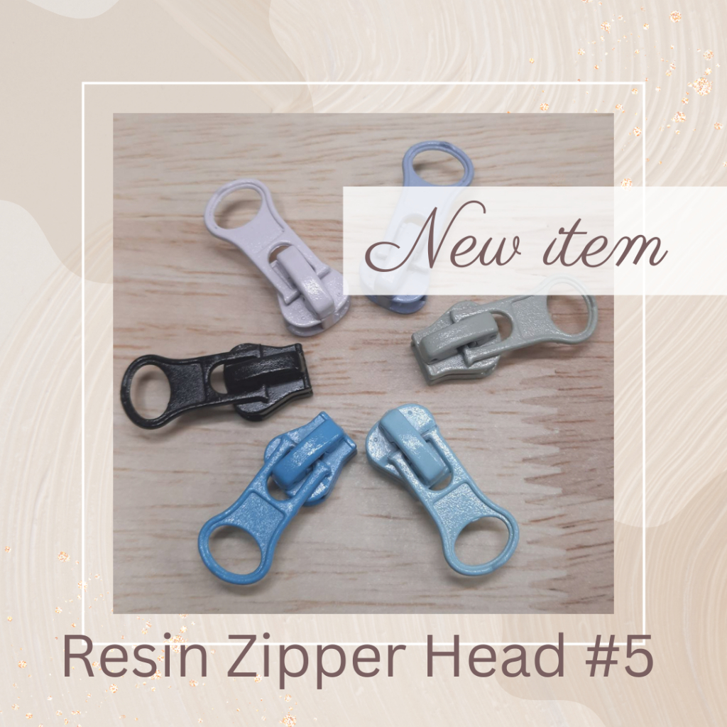 Resin zipper head #5 หัวซิปเรซิ่น ซิปฟันกระดูก ซิปพลาสติก ซิป 2 ทาง เบอร์ 5 หัวซิป อุปกรณ์สำหรับเย็บ