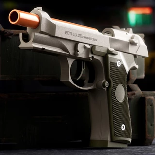 【กรุงเทพ เดลิเวอรี】K-0-0-3TOY GUN เล่นเด็ก ปืนพกของเล่นที่ดึงปลอกกระสุนออกอัตโนมัติ ยิ แม่พิมพ์วิทยาศาสตร์และการศึกษา
