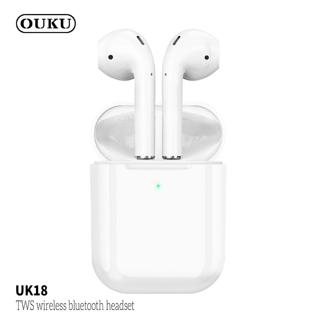 NEW!! OUKU UK18 หูฟังบลูทูธ TWS bluetooth headset หูฟังบลูทูธไร้สาย Version 6.1 เชื่อมต่อง่าย เสียงชัด รับประกัน 1 ปี