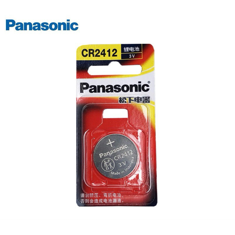 Panasonic CR2412 Lithium 3V สีแดงแพค1ก้อน ของแท้