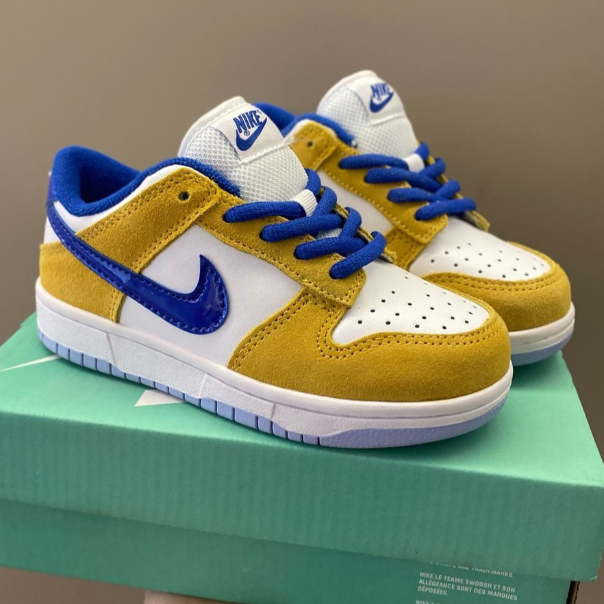 Nike air force 1 kids รองเท้าผ้าใบผูกเชือกสำหรับเด็ก