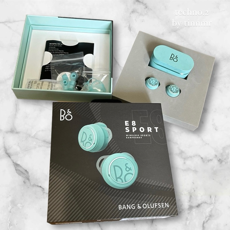 หูฟังไร้สาย (สีฟ้า) B&O Beoplay E8 Sport Blue สภาพดี ใช้งานได้ปกติทุกอย่าง
