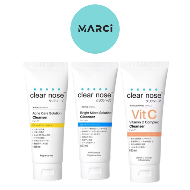 Clear Nose Cleanser เคลียร์ โนส โฟมล้างหน้า [สีฟ้า/สีเหลือง/สีส้ม] [150 ml./1 หลอด]